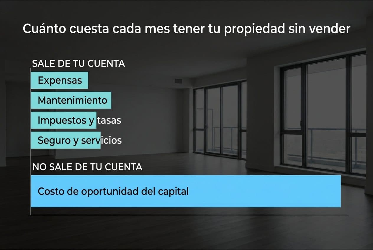 Cuánto cuesta cada mes tener tu propiedad sin vender